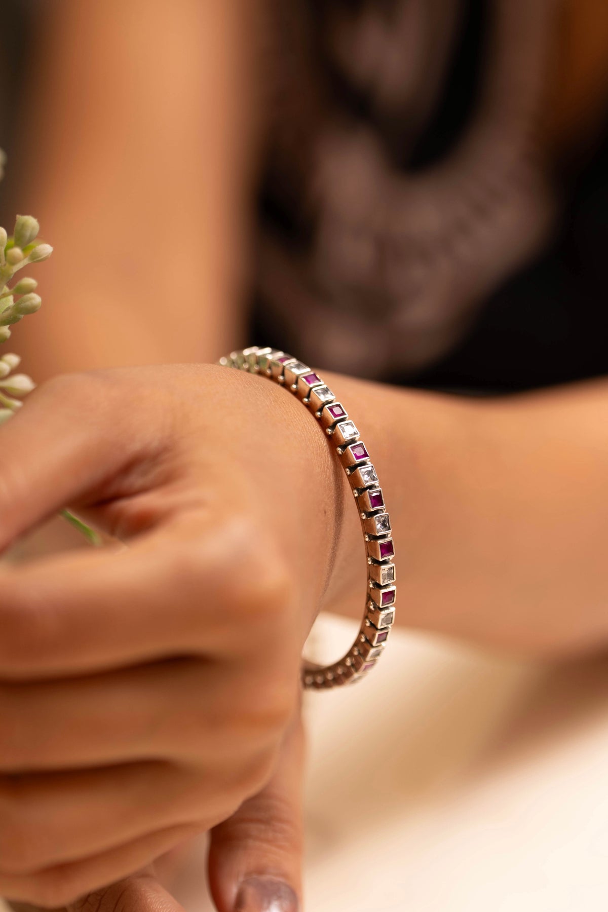 Mishi Ruby Prism Bangle