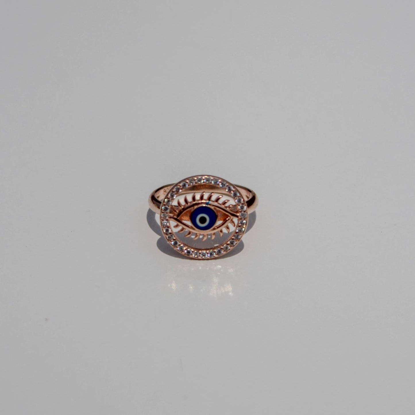 Rose Protective Evil Eye Ring