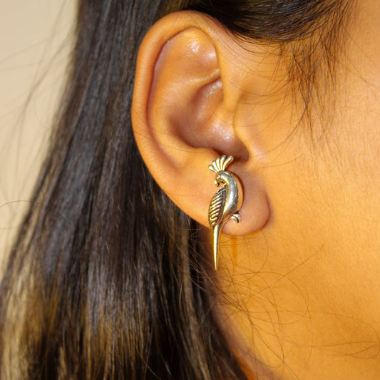 Aadhya Parrot Stud Earring