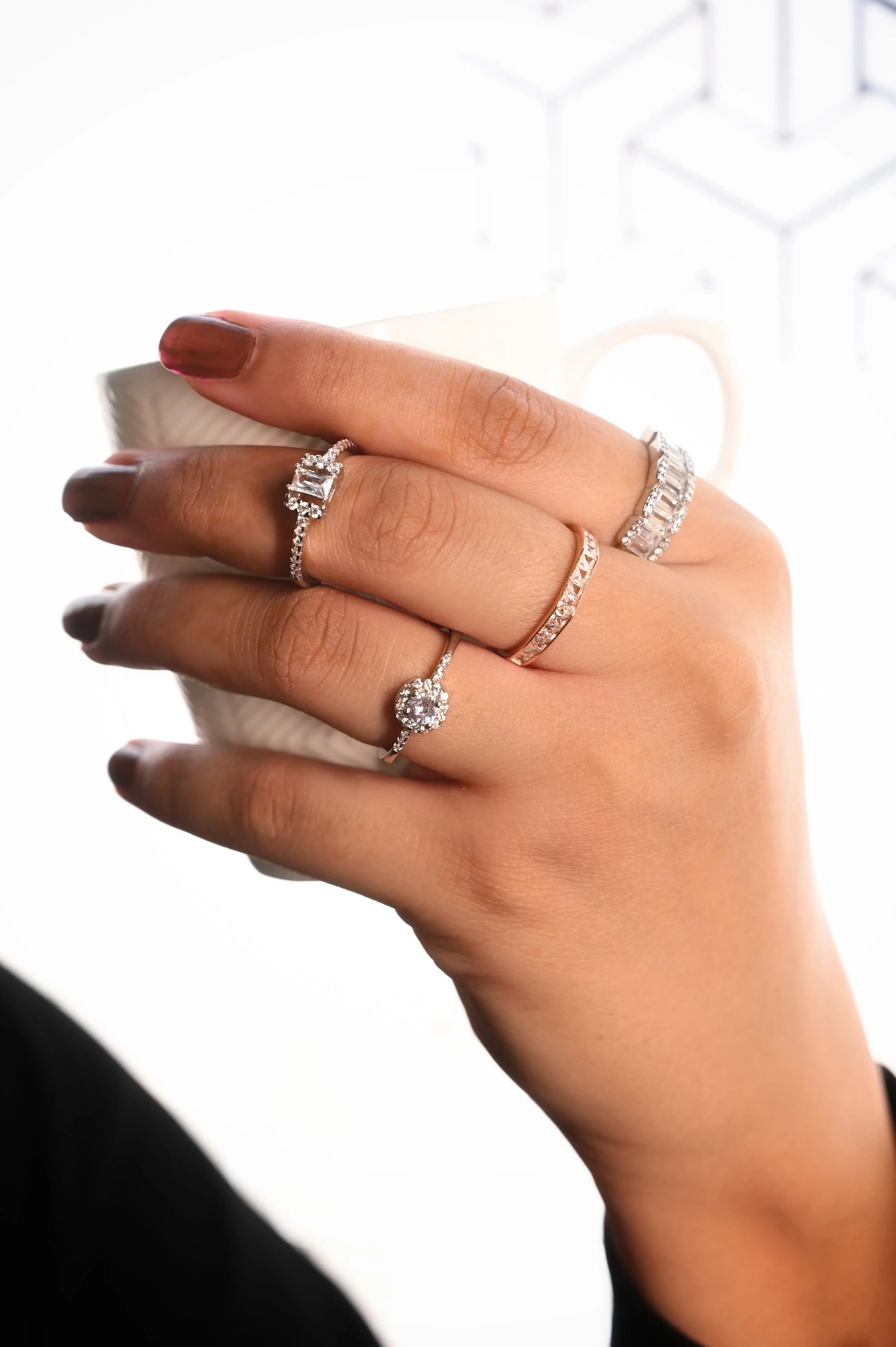Silver Halo Bliss Ring