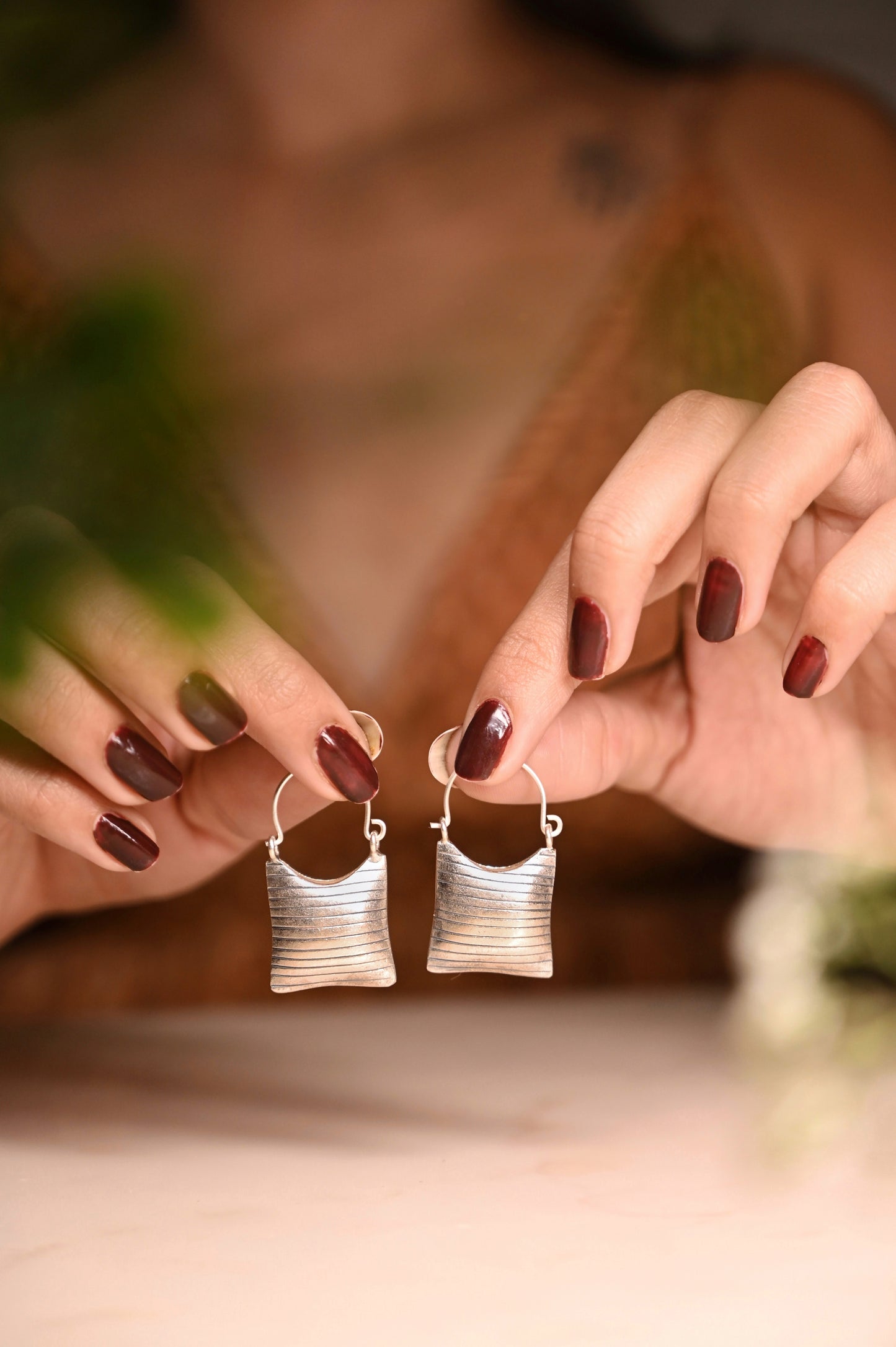 Khia Miniature Bag Hoops