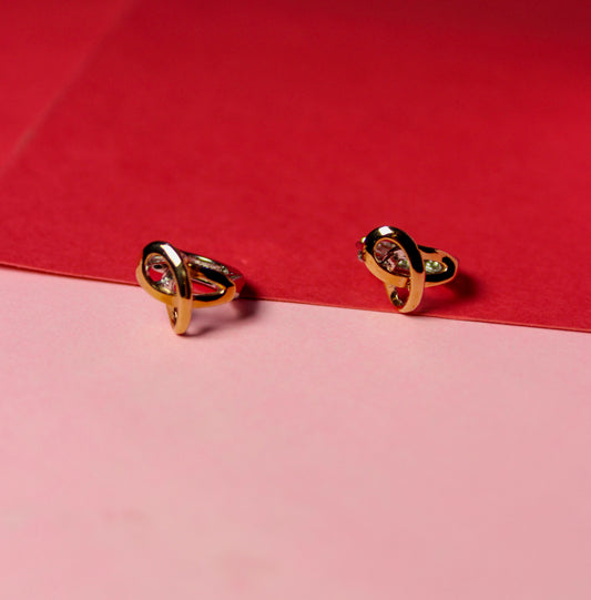 Rose Classic Knot Hoops