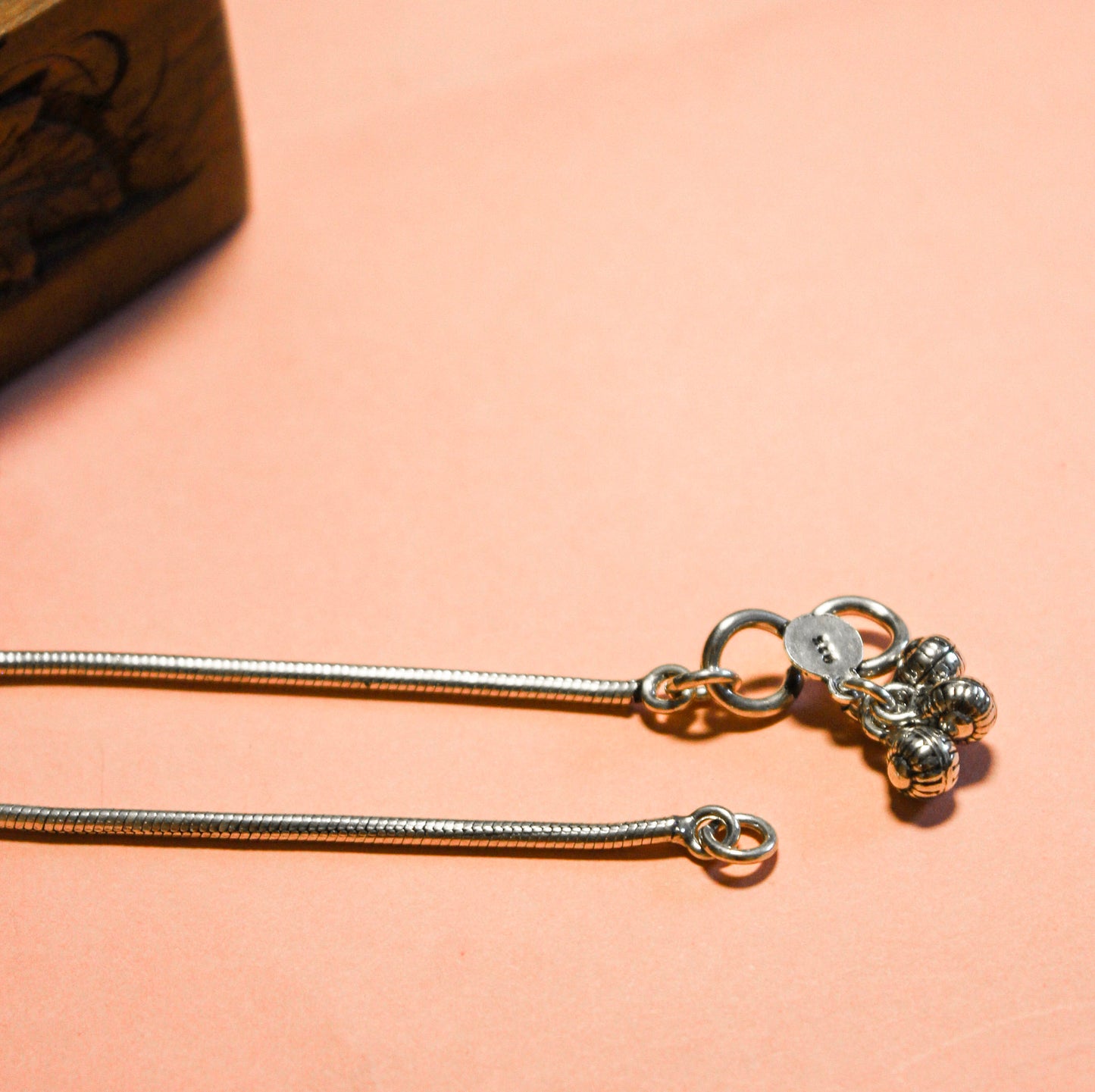 Anokhi Double Rose Flower Chain Anklet Pair