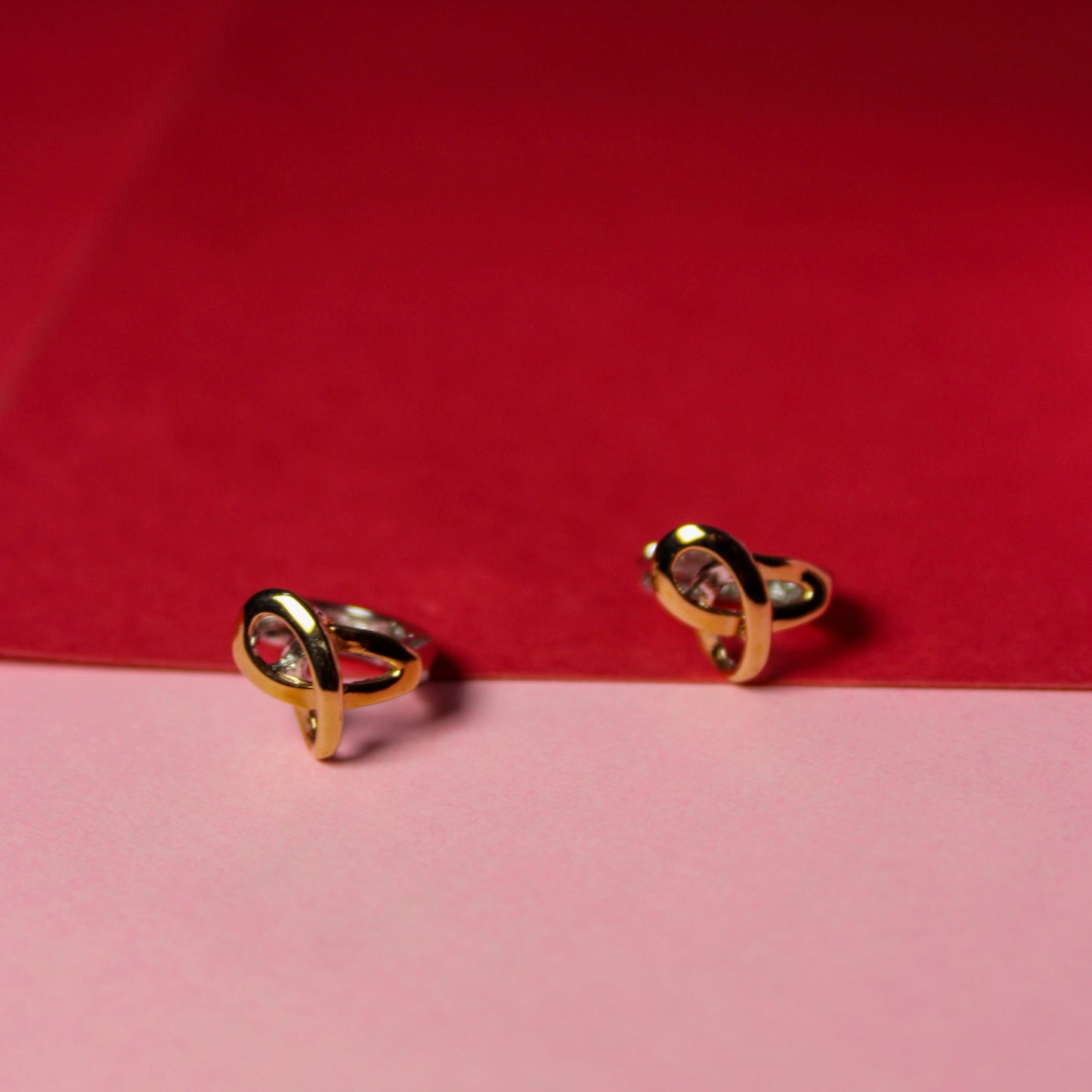 Rose Classic Knot Hoops