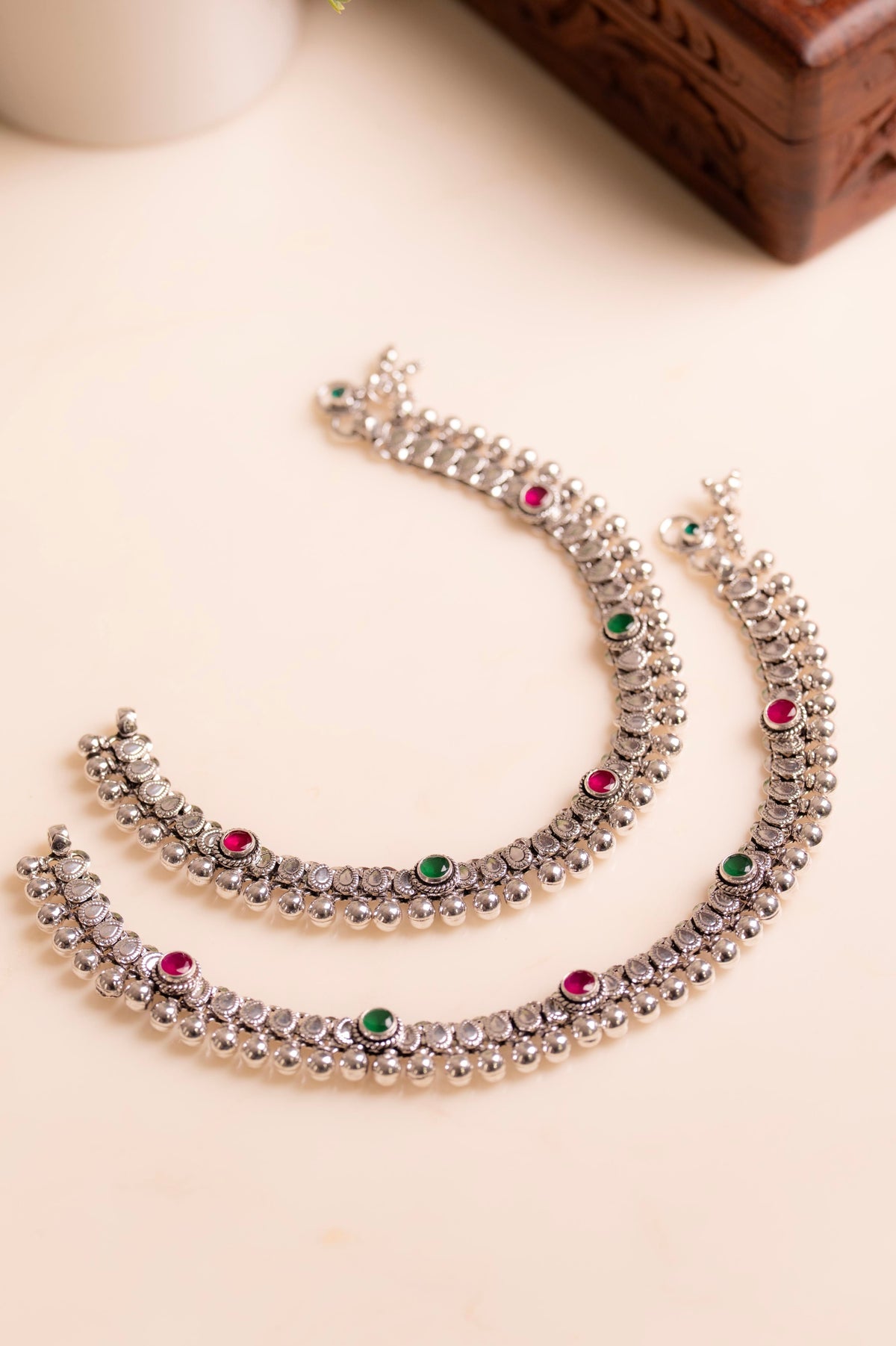 Aadhya Rajsi Jadau Anklet Pair