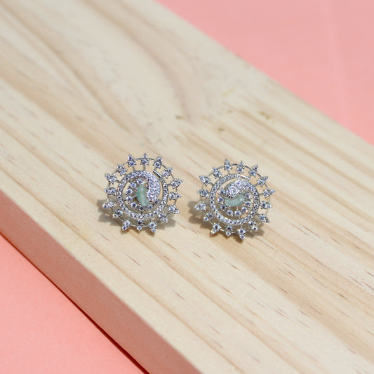 Radiant Swirl Pastel Studs Earring