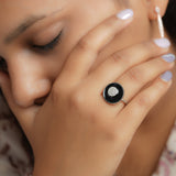 Black Shimmer Ring