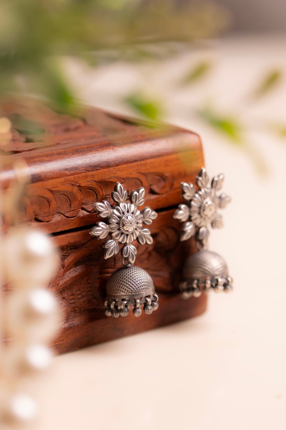 Mishi Flower Drop Jhumki