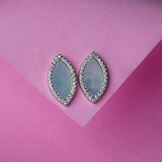 Silver MOP Magic Studs