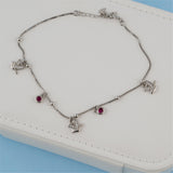 Ruby Bird Anklet