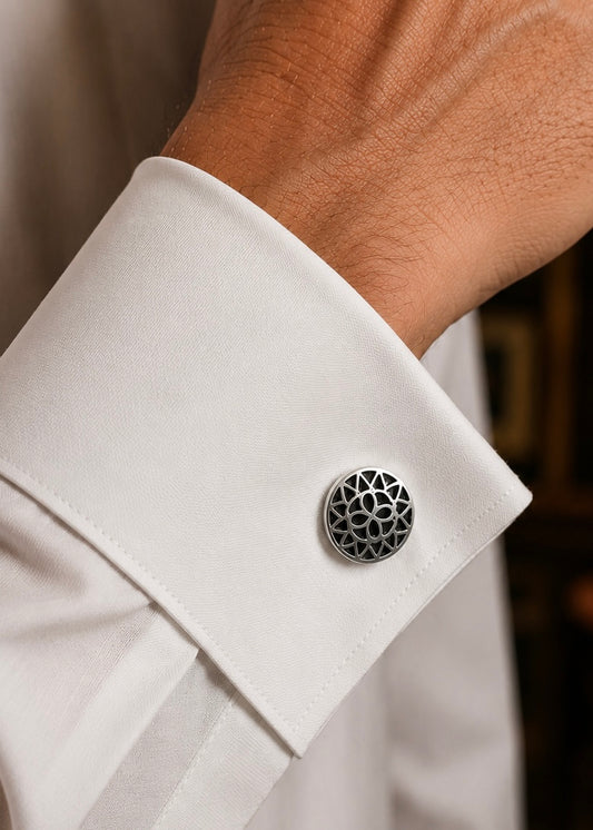 Anokhi Midnight Bloom Cufflinks