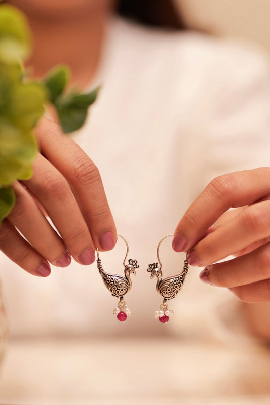 Anokhi Vintage Peacock Pearl Bali