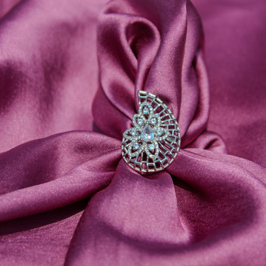 Twilight Flower Embrace Ring