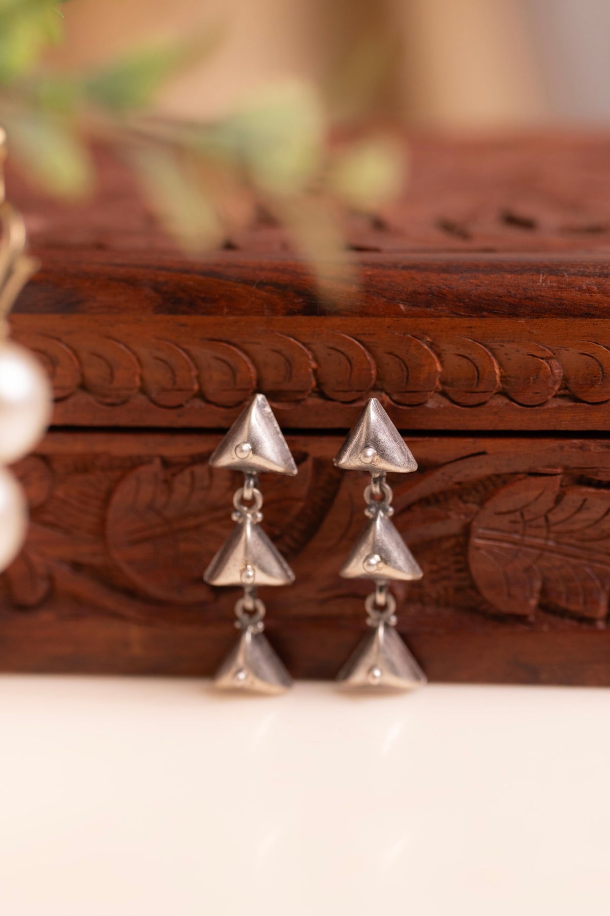 Anokhi Pyramid Cascade Earrings