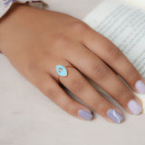 Rose Gold Star Serenity Ring