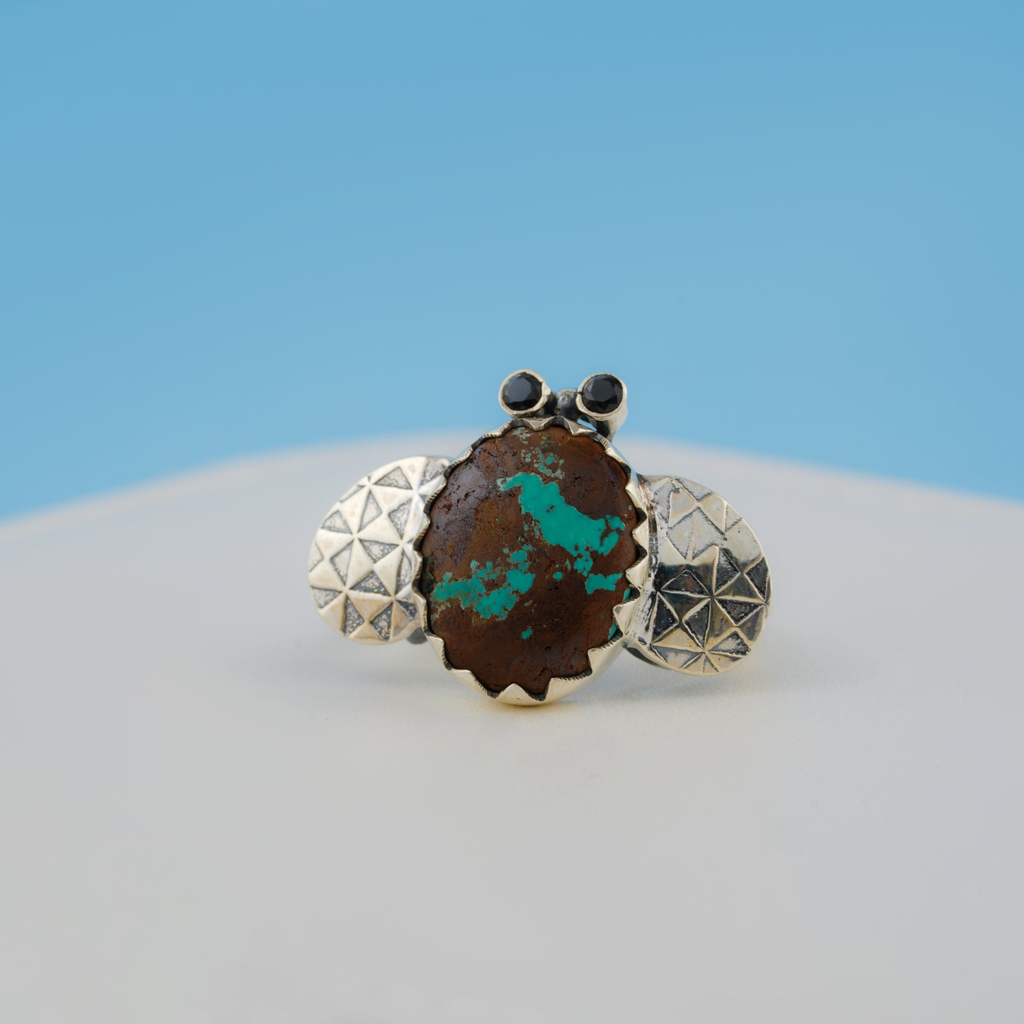 Mishi Bumble Bee Turquoise Ring