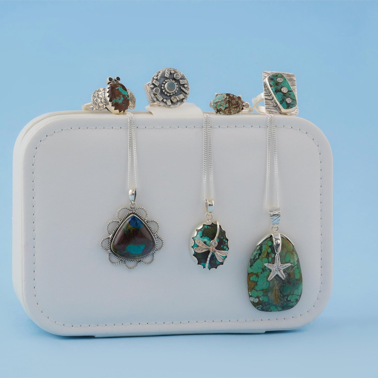 Mystic Petal Turquoise Necklace