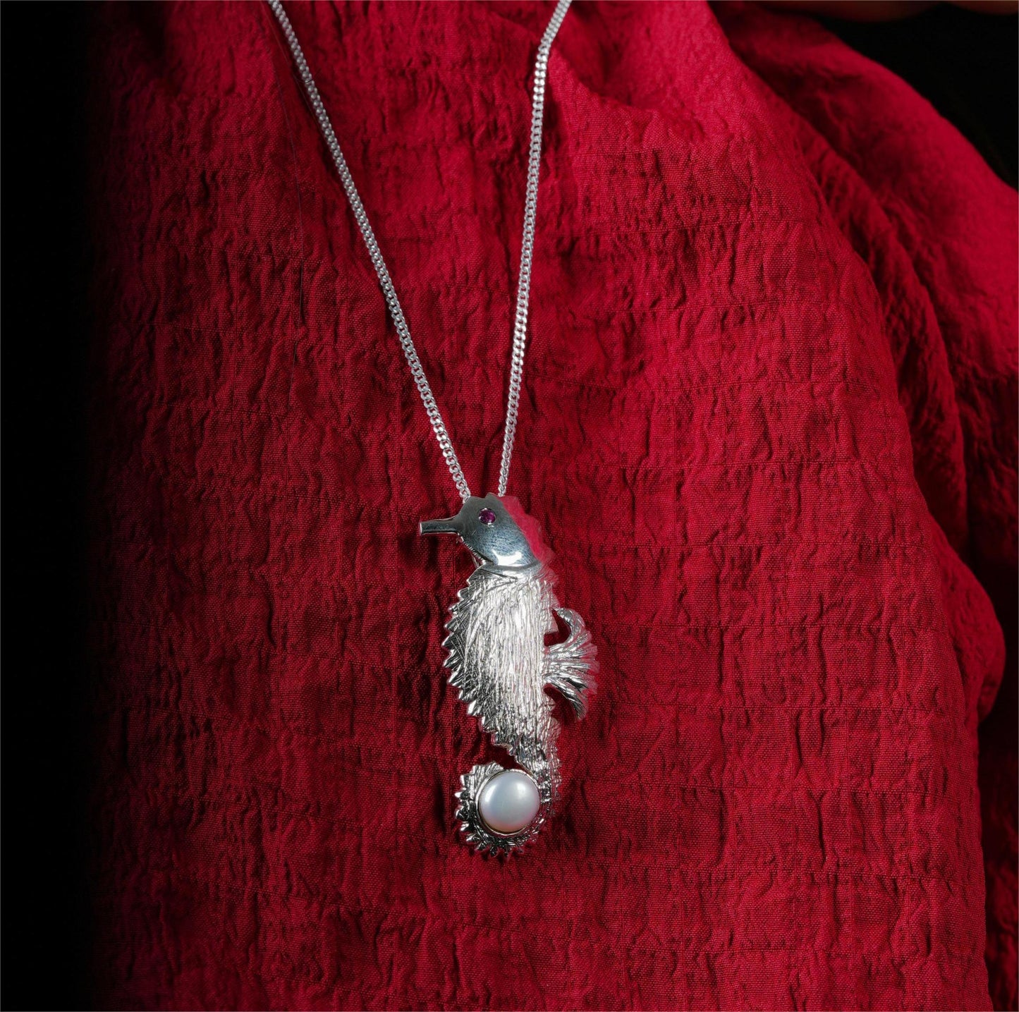 Seahorse Pearl Necklace