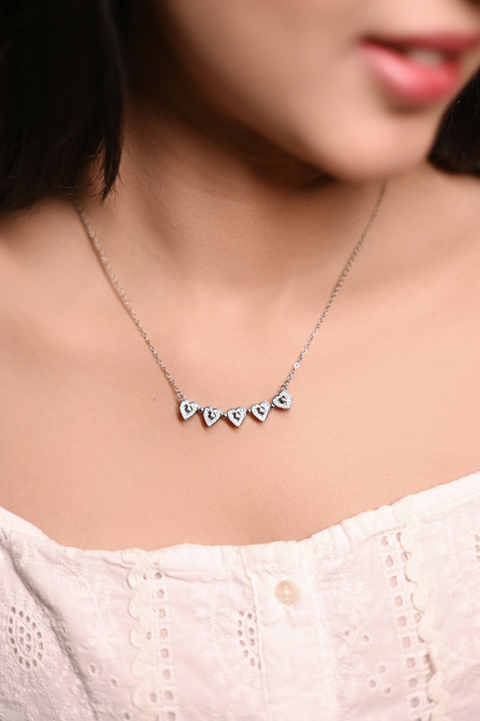 Silver Magnetic Heart Necklace