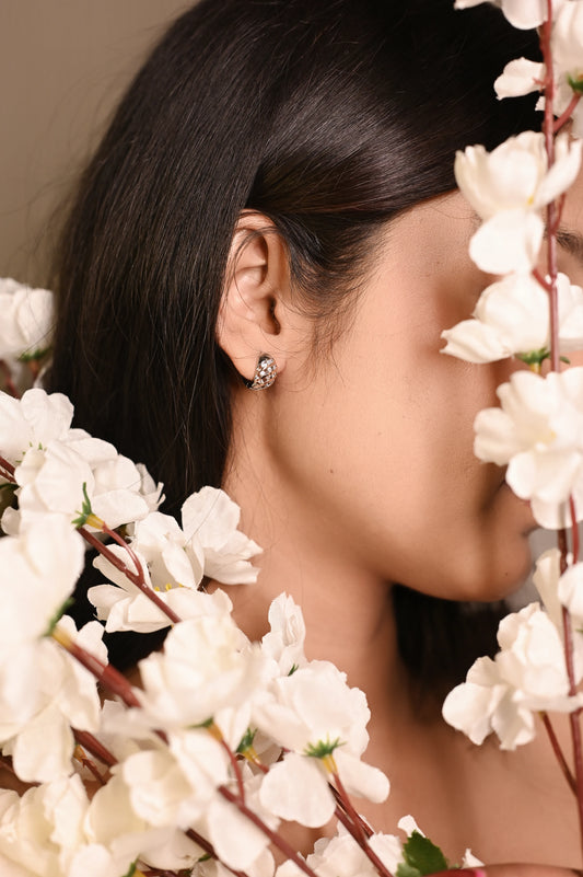 Dual Tone Twisted Hoops