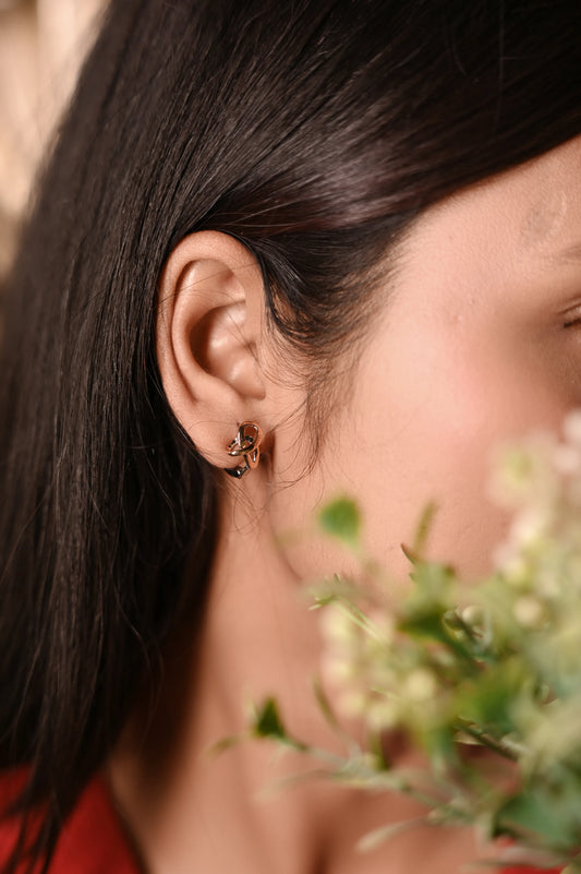 Rose Classic Knot Hoops