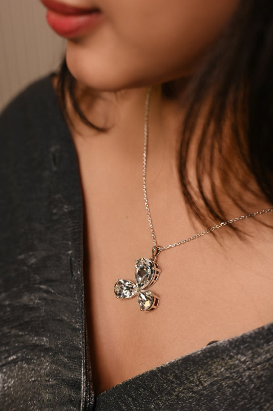 Flower Crystal Necklace