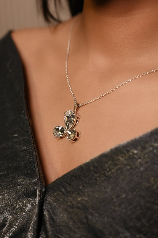 Flower Crystal Necklace