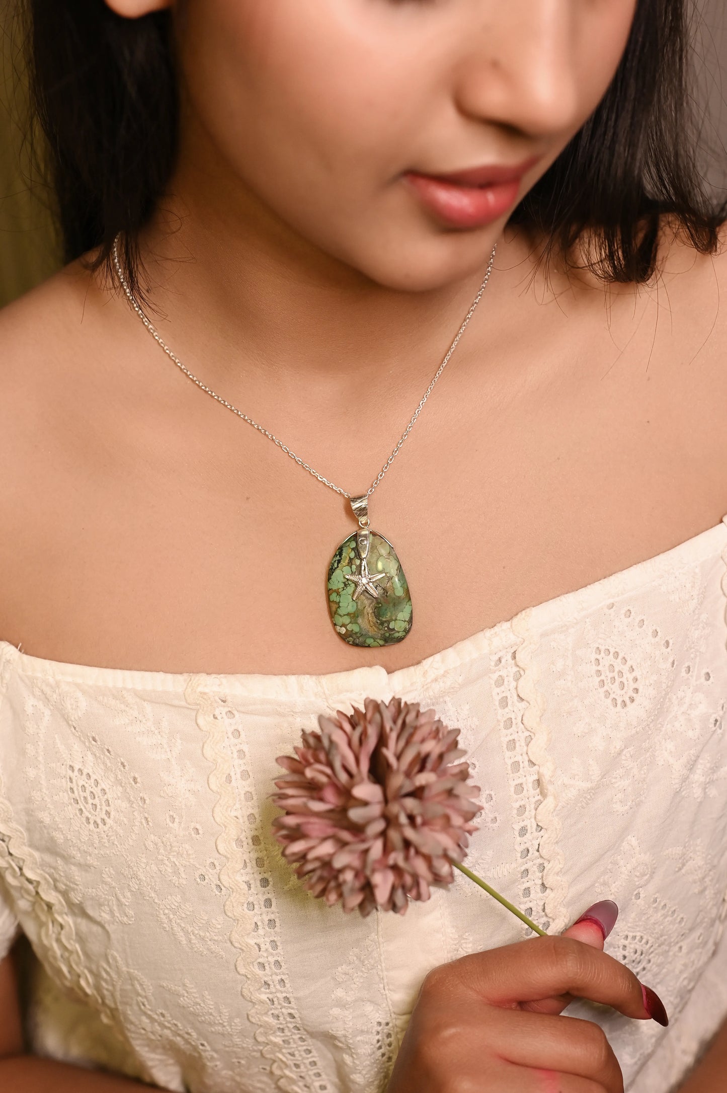 Mishi Samudra Star Turquoise Necklace