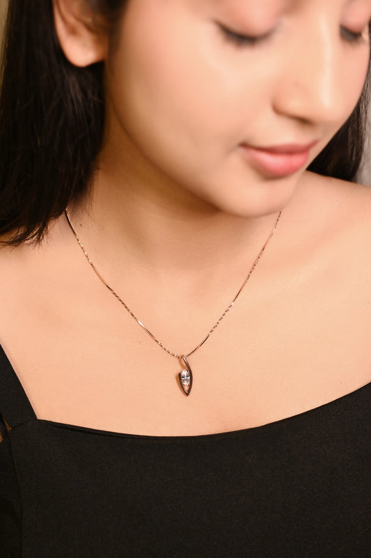 Rose Celeste Marquise Necklace