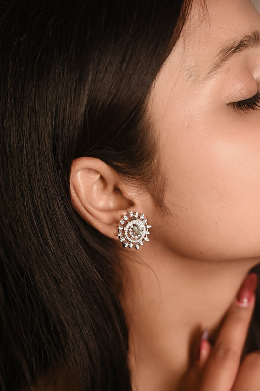 Radiant Swirl Pastel Studs Earring