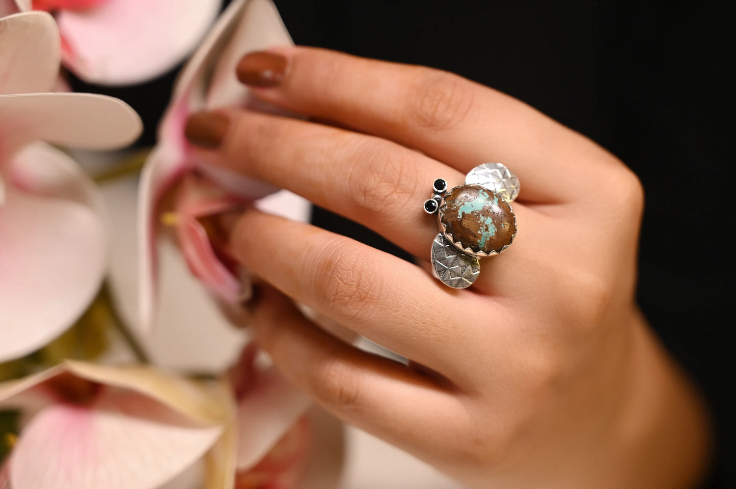 Mishi Bumble Bee Turquoise Ring