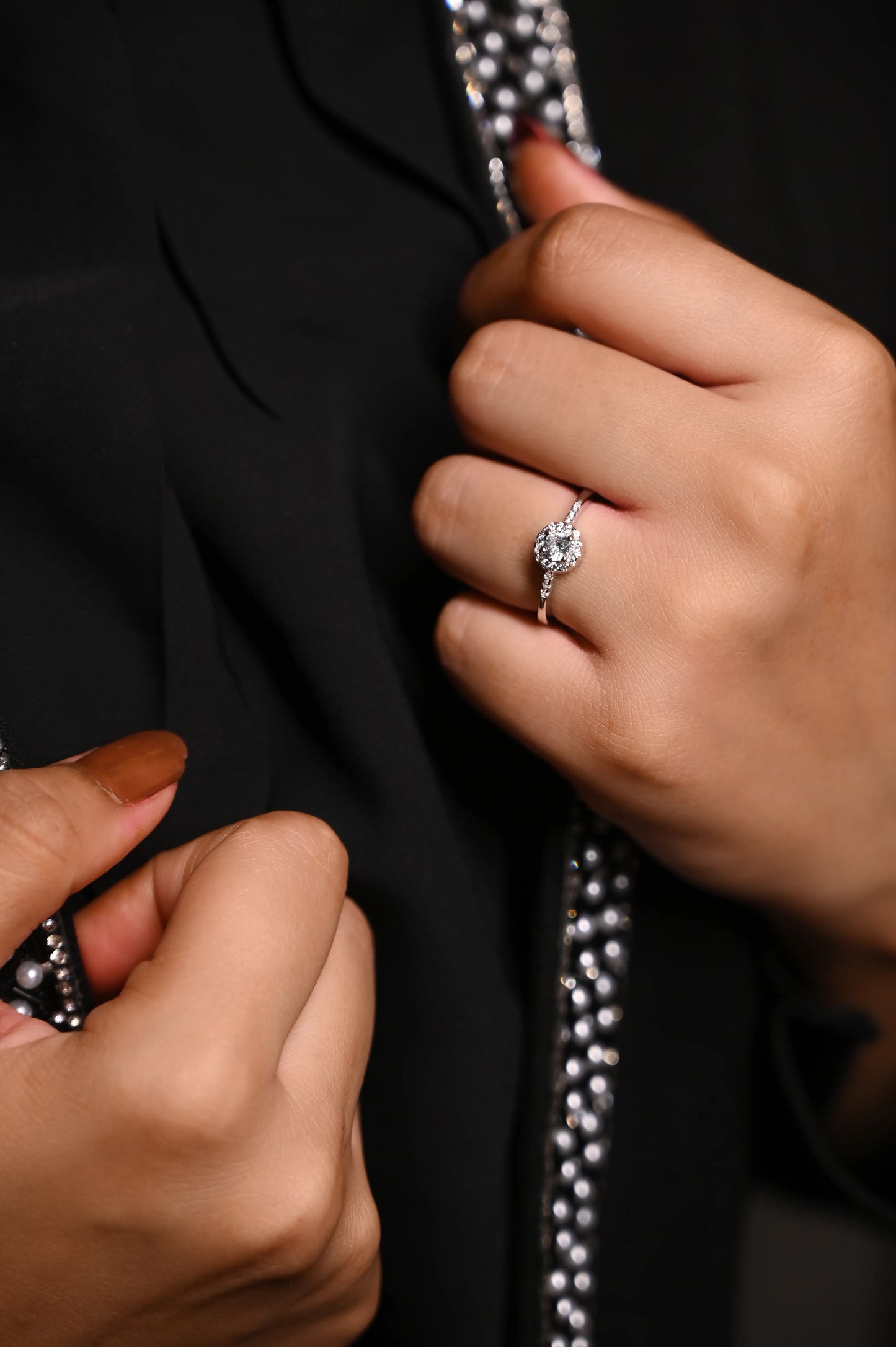 Silver Halo Bliss Ring