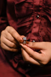 Triple Glow Solitaire Ring