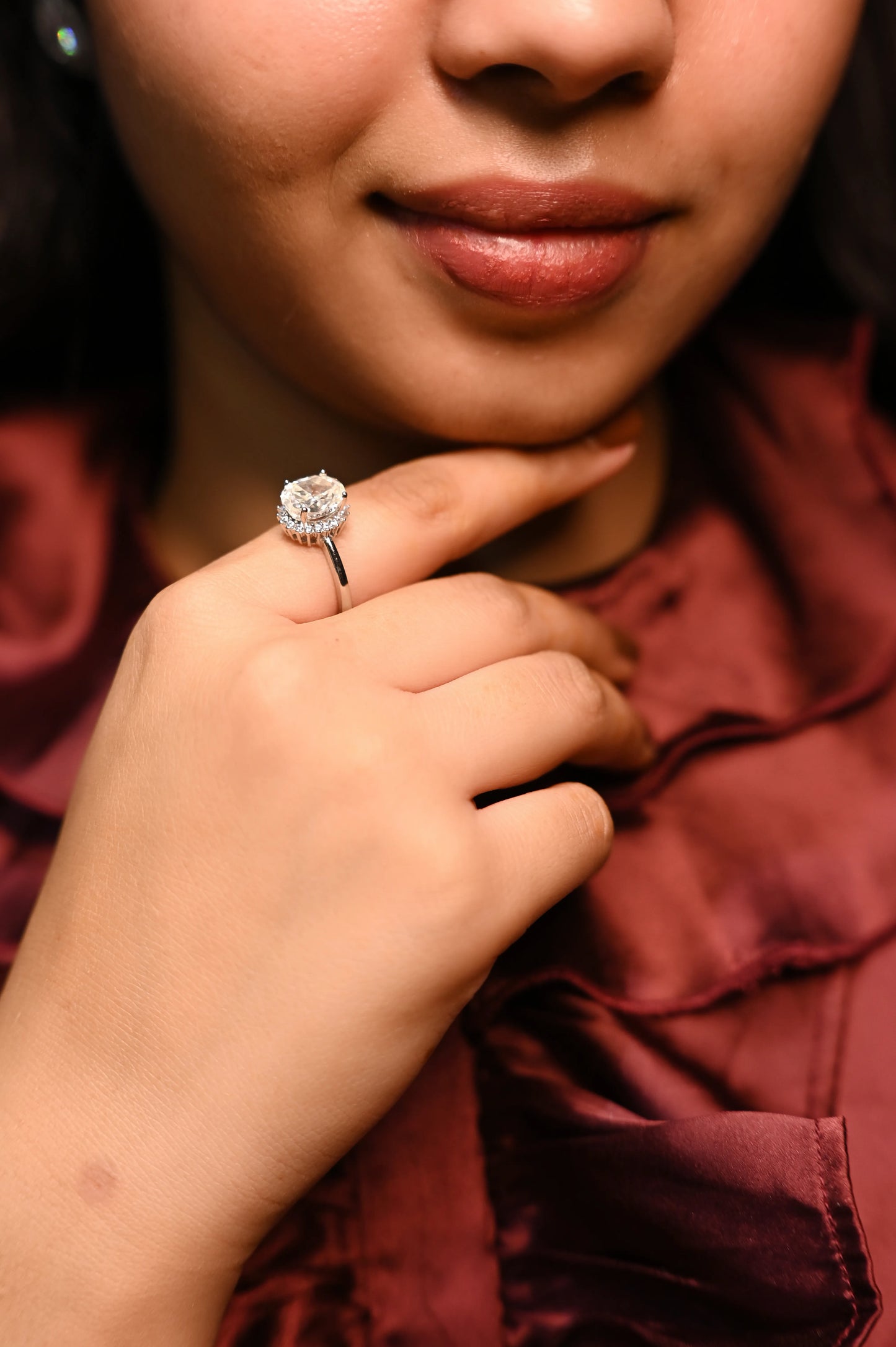 Sitara Oval Moissanite Ring