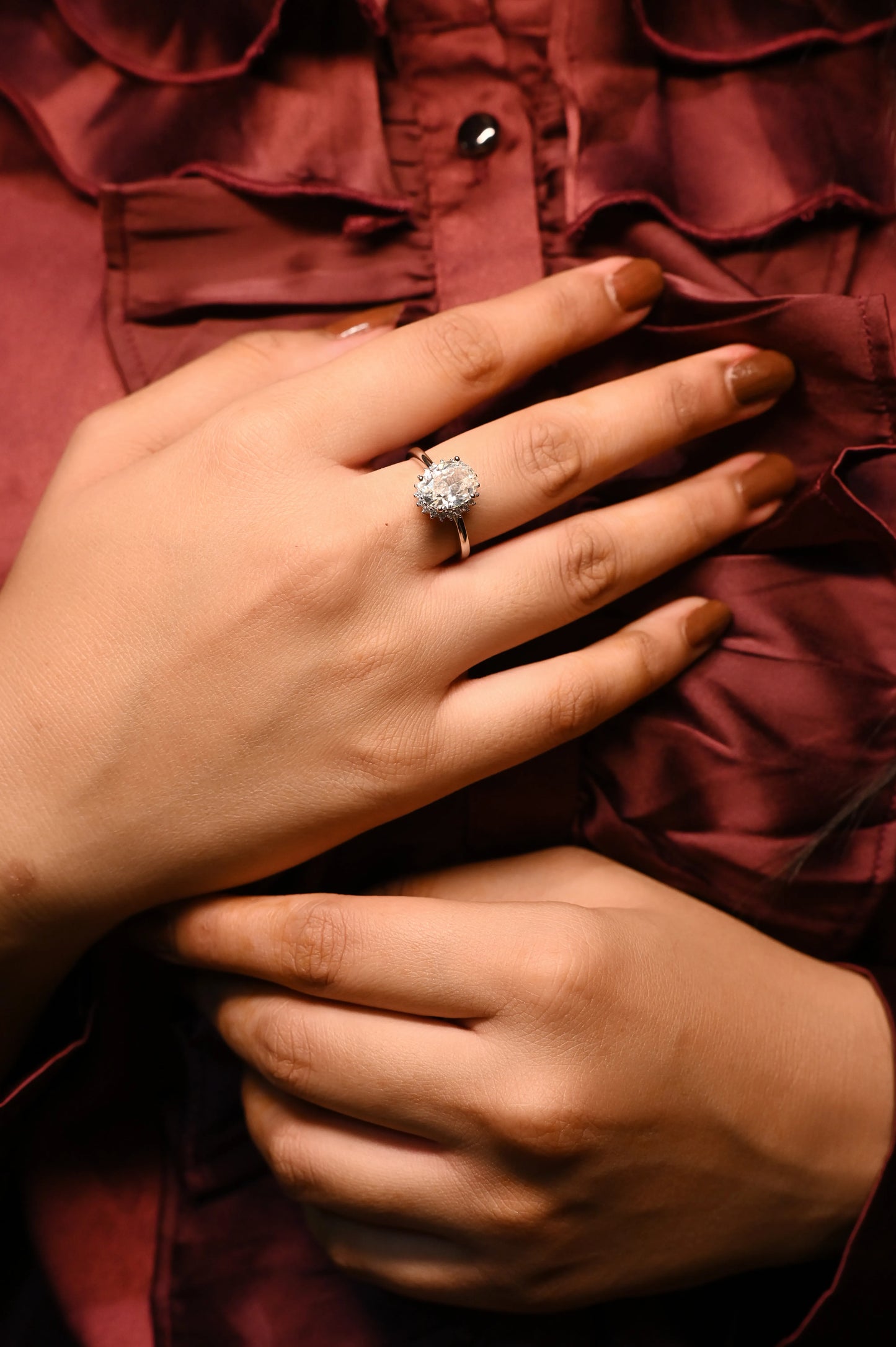 Sitara Oval Moissanite Ring