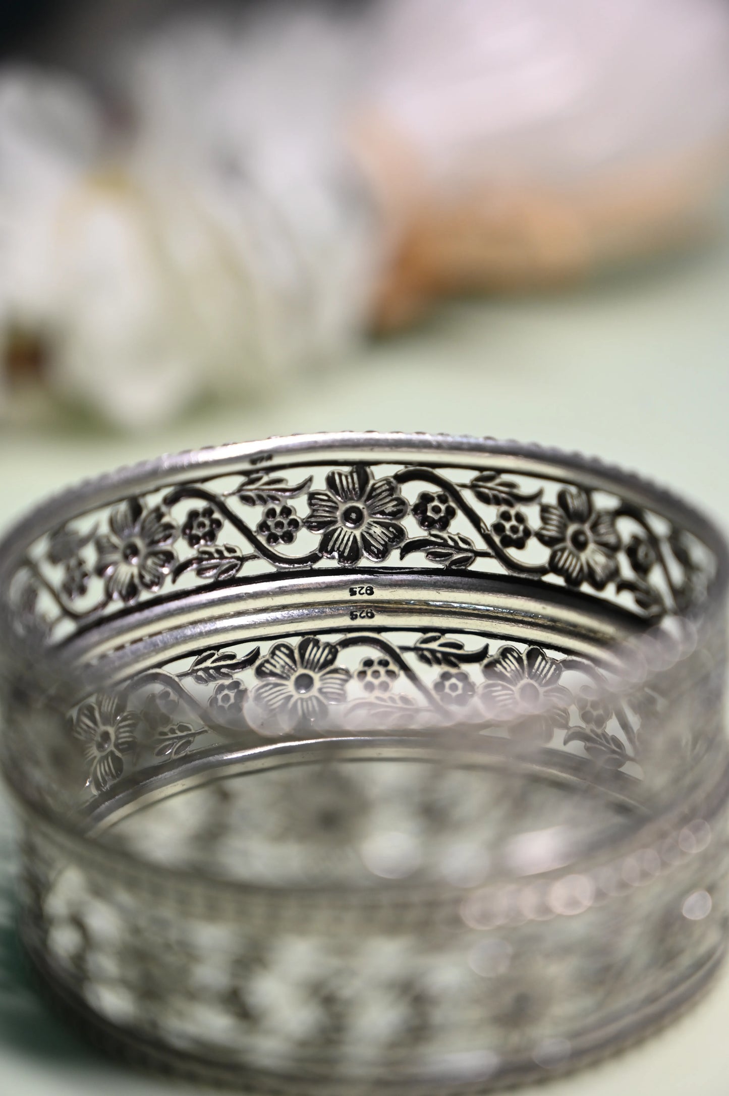 Anokhi Intricate Flower Classic Bangle