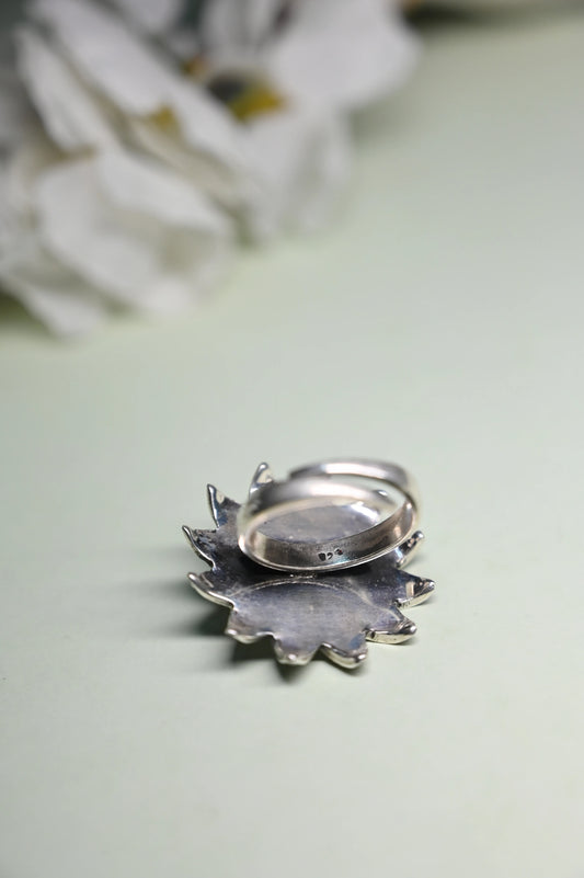 Anokhi Pink Flower Ring