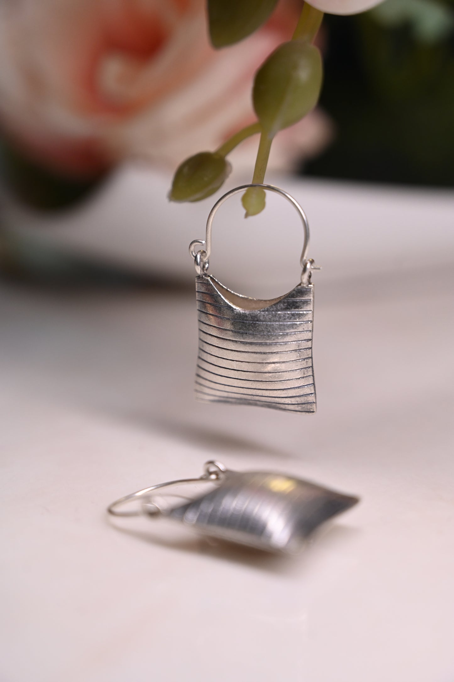 Khia Miniature Bag Hoops