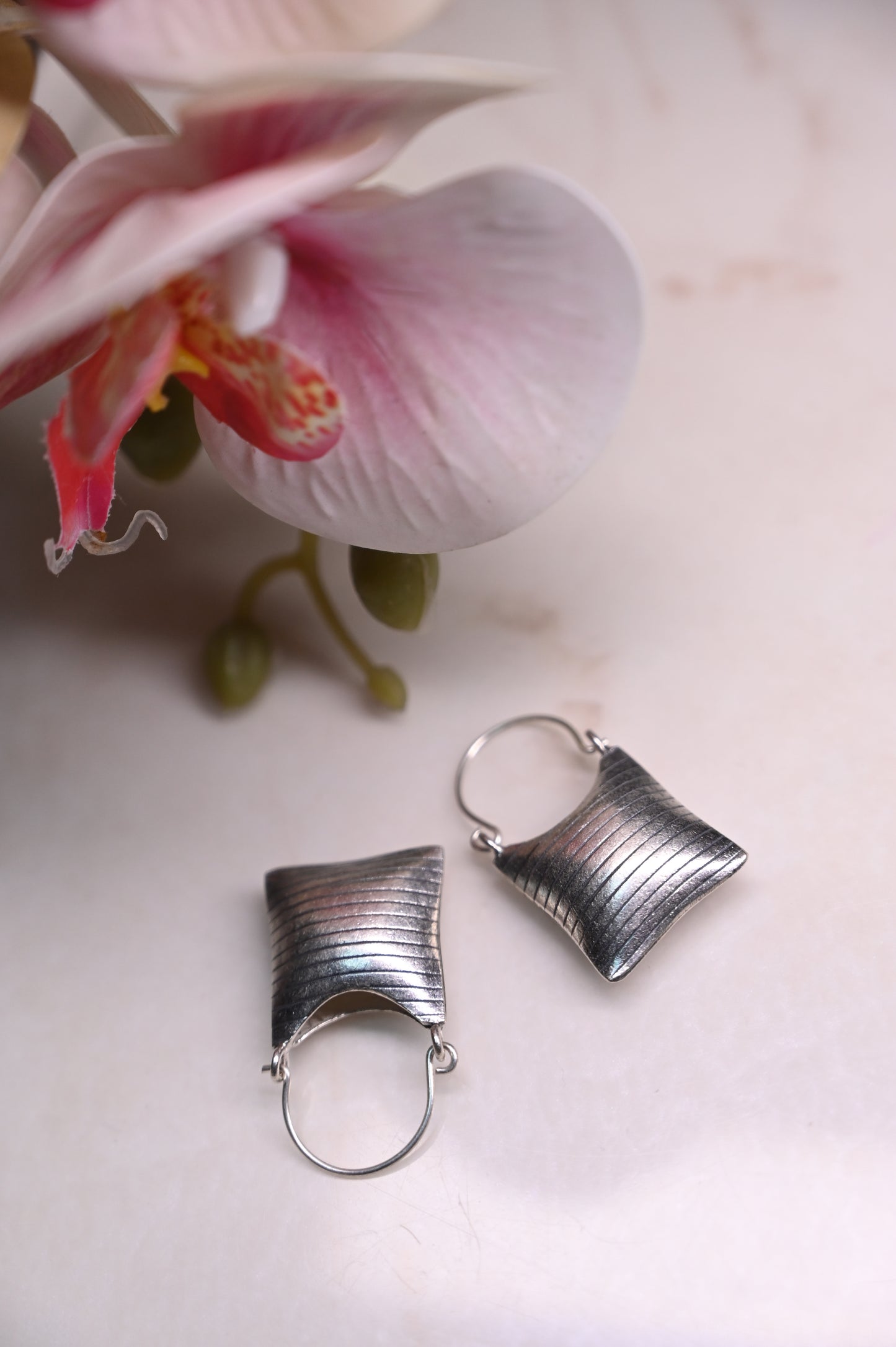 Khia Miniature Bag Hoops