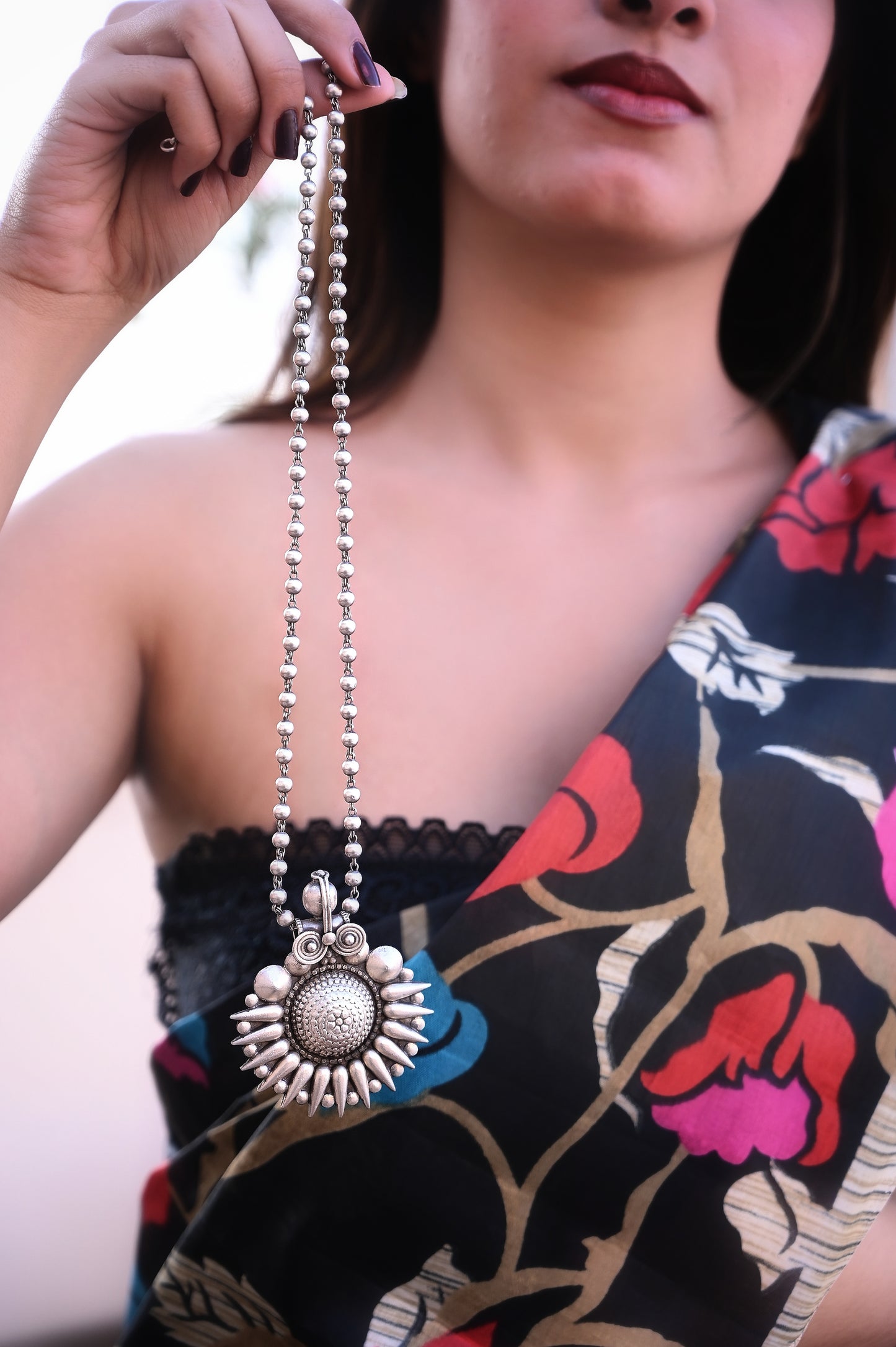 Anokhi Intricate Flower Petal Necklace