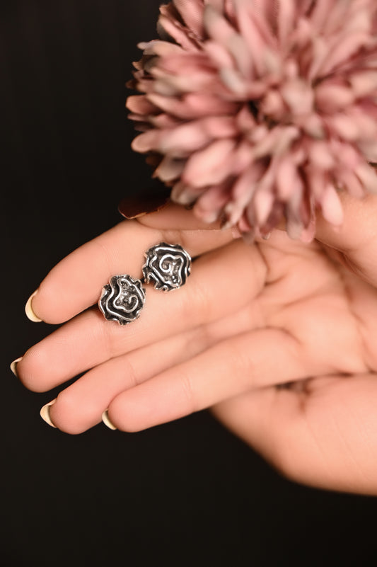 Aadhya Swirling Rose Studs