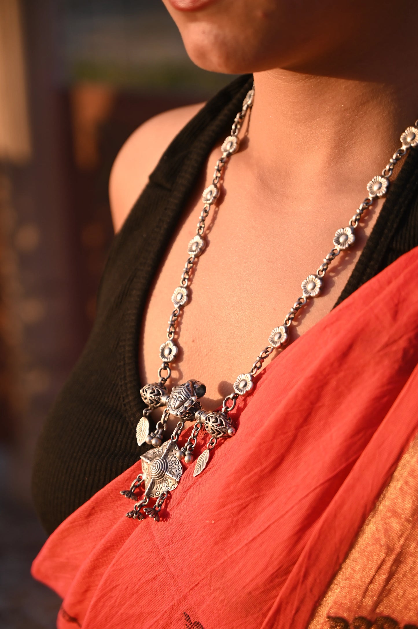 Anokhi Krishna Flute Ghughri Necklace