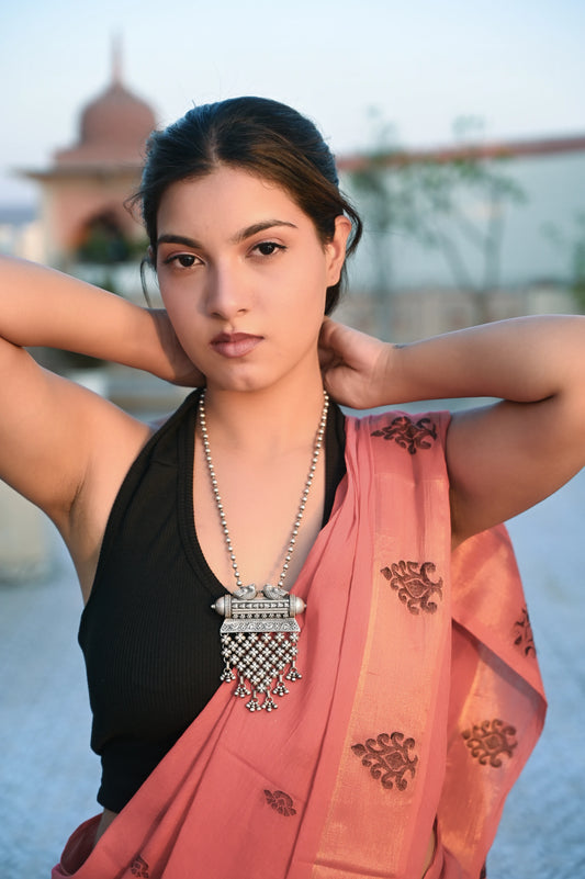 Anokhi Timeless Dual Peacock Jali Necklace