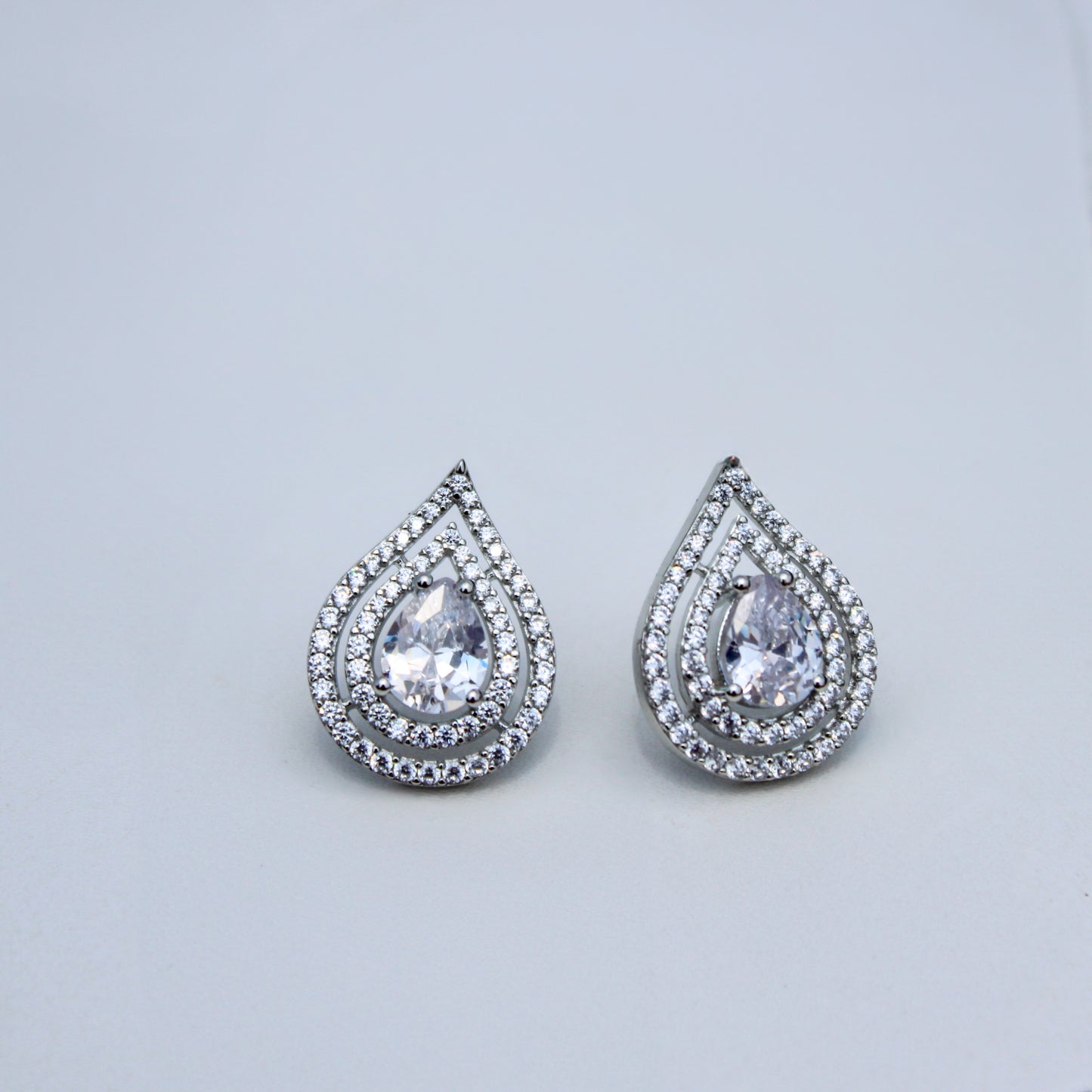 Zara Crystal Teardrop Stud Earring