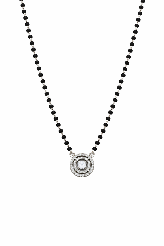 Silver Twilight Spiral Mangalsutra