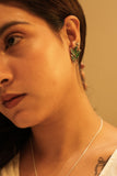 Aadhya Leaf Enamel Earring