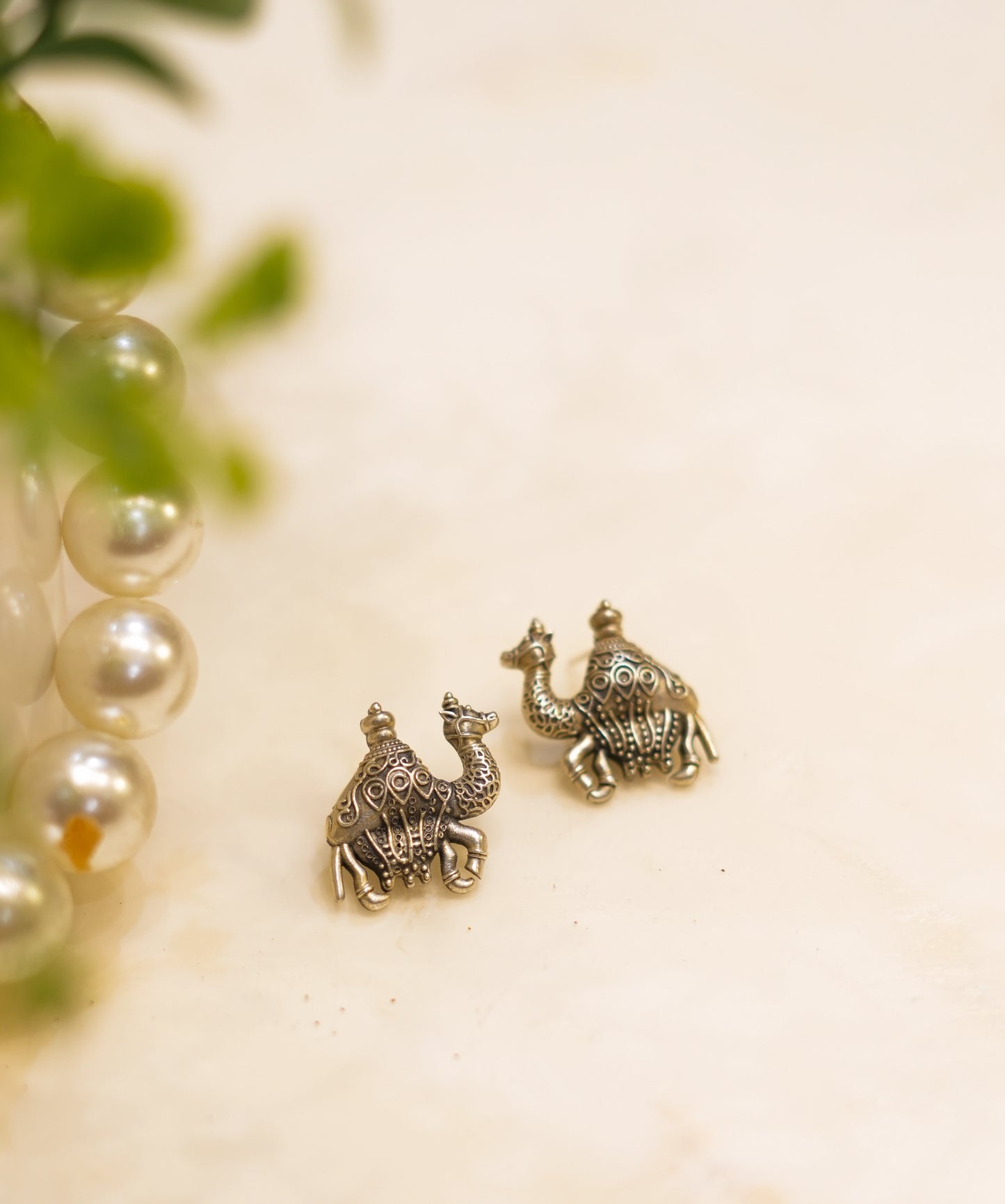 Aadhya Desert Camel Stud Earring