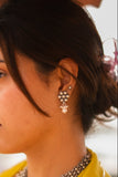 Virasat Floral Pearl Drop Earring