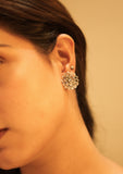 Lustre Flower Twinkling Stud Earrings