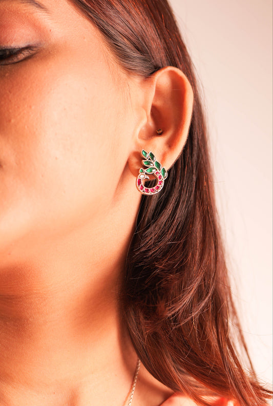 Essence Graceful Peacock Kundan Necklace Set